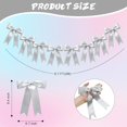 thumbnail image 2 of Dalrosia Bow Garlands Banner Decoration,Pre-Strung Satin Ribbon Ornaments for Birthday,Bachelorette Party,Bridal Shower,Wedding,Engagement,Baby Shower, Graduation Decor,Anniversary, 2 of 4