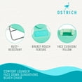 thumbnail image 3 of Open Box Ostrich Ladies Comfort Lounger, Beach Camping Pool Tanning Chair, Teal, 3 of 12