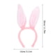 thumbnail image 3 of Diademas con orejas de conejo de peluche (rosa y blanco), 3 of 5