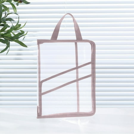 100Fens A4 Portable Folder Test Paper Bag Clear Tote Bag Student Multi Layer Large Capacity Accordion Bag Test Paper Storage Bag with Zipper