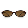 thumbnail image 5 of Trendy Retro Micro Oval Dad Fashion Plastic Sunglasses Tortoise - Brown, 5 of 8