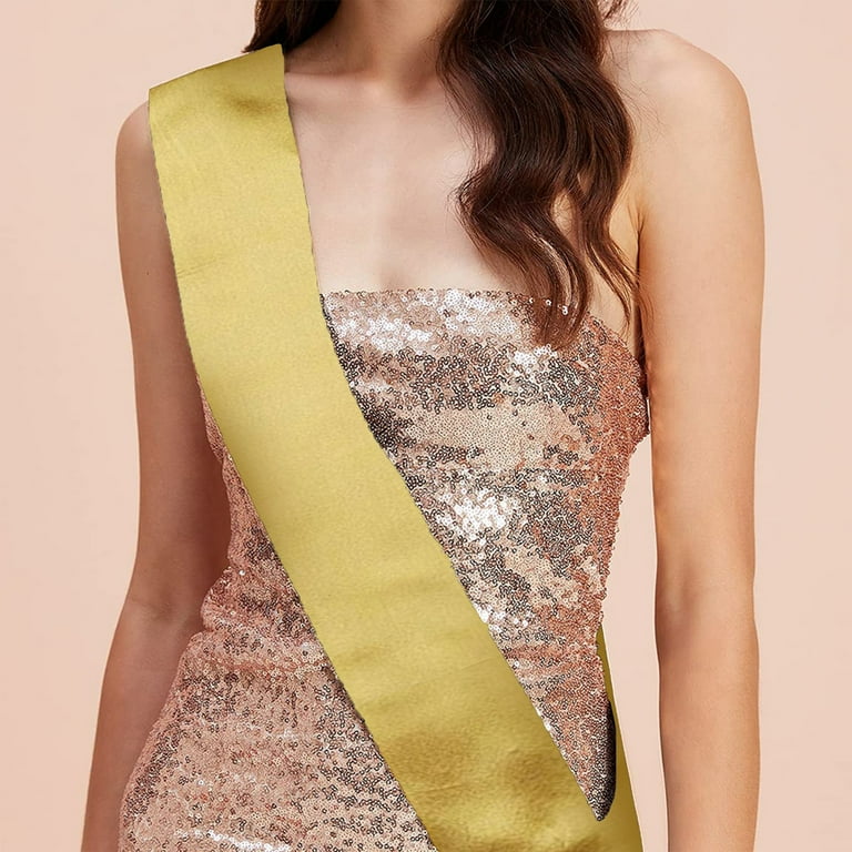 gold sash for dress NicoBlu Cosima Sash Belt in Pale Gold Shimmer main image 1