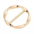 thumbnail image 6 of Xinwanna 3 Pcs Women Scarf Ring Zinc Alloy Shirt Clips Twist Tee Knot Ring T-Shirt Ties Dress Clips Clothing Tightening Clip for Shirt Scarf Dress, 6 of 13