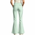 thumbnail image 4 of JAJAHO Girls Flare Leggings Slim Fit Bell Bottoms Stretchy School Uniform Pants, Sizes 5-16Y, 4 of 4