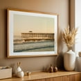 thumbnail image 4 of Pier at Sunrise, Fernandina Beach - Fernandina Beach Florida Photography Sunset Ocean Waves Coastal Seascape Beach Oak Framed Wall Art Print 12 x 18 inches, 4 of 6