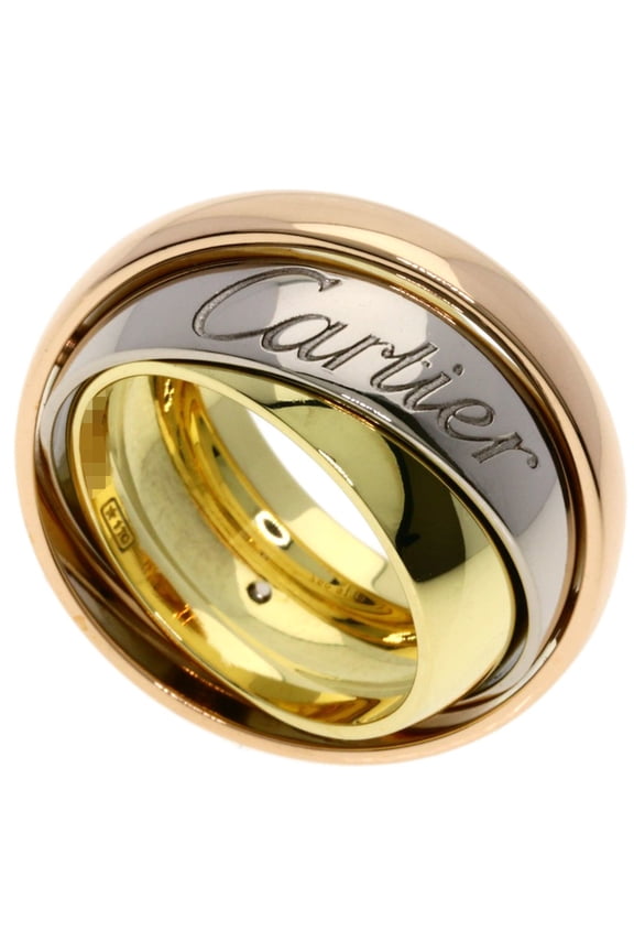 Pre-Owned Cartier Trinity Must Essence #51 Ring - 18K Yellow Gold/18K White Pink Gold Women's...