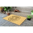 thumbnail image 3 of Rugsmith Black Machine Tufted Welcome, Good bye Round Doormat, 18" x 30", 3 of 5