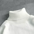 thumbnail image 6 of GigrtiJin Mens Winter Turtleneck Sweater Solid Color Casual Long Sleeved Sweaters Fashion Warm Comfy Pullover Sweater, 6 of 9