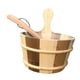 thumbnail image 2 of Barril de sauna de madera de 4L, gran capacidad, portátil, tradicional, accesorios de baño, SPA Marrón Madera, 2 of 9