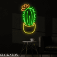 thumbnail image 2 of Glowneon Cactus Flower Neon Sign, Cactus Led Sign, Flower Shop Decor, 2 of 5