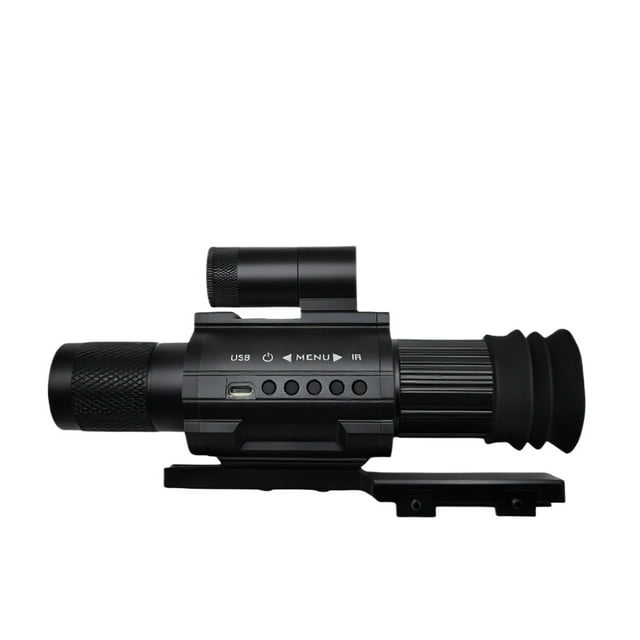 3X Digital Night Vision Scope With 1080P 1.54" AMOLED Screen - 6 Crosshairs, All Metal, Fits 11-21mm Rail For Hunting, Fishing, Camping