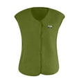 thumbnail image 5 of Women's Cropped Fuzzy Vest Casual Button Down Sleeveless Teddy Jacket Gilet Outerwear Coat, 5 of 7