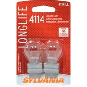 Sylvania 4114 Long-Life Miniature Bulb, 2 pack, Compatible with Multiple Cars