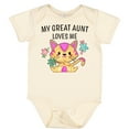 thumbnail image 3 of Inktastic My Great Aunt Loves Me with Cute Kitten and Flowers Boys or Girls Baby Bodysuit, 3 of 5