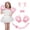 Pink Kitty, variant on Joyfy 5 Pcs Devil Costume Set for Women Red Horns, Black Wings Pitchfork Tail and Necklace for Halloween Cosplay Costume Accessories