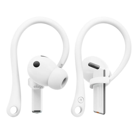 elago Ear Hooks Designed for Samsung Galaxy Buds 3 & Galaxy Buds 3 Pro Earbuds Accessories Anti-Slip Ergonomic Design Comfortable Fit (White)