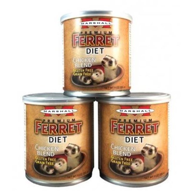Marshall Pet ProdFood FD430 9 oz Premium Chicken Blend Ferret Diet
