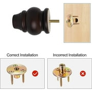 Sofa Legs-Furniture Legs 3.5 inch,Round Couch Legs- Wood Furniture feet,Sofa Replacement Parts,Wooden Chair Legs,for Furniture or DIY Projects