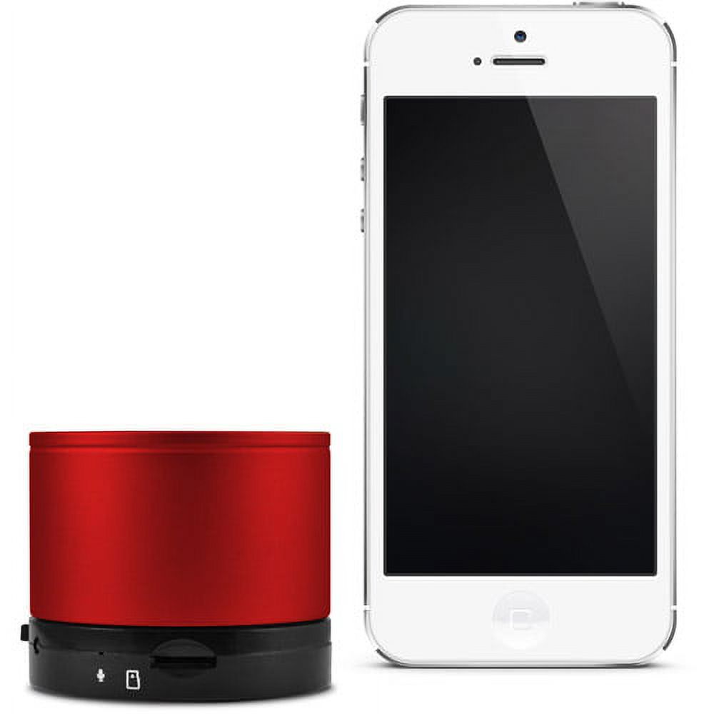 Ematic ESB107RD Bluetooth Wireless Speaker and Speakerphone, Red - image 2 of 10