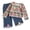 Blue, variant on Enyan Toddler Baby Girl Clothes Fall Winter Baby Girl Outfit Floral Crewneck Sweatshirt Bell Bottom Jeans Pants Set,12-18 Months