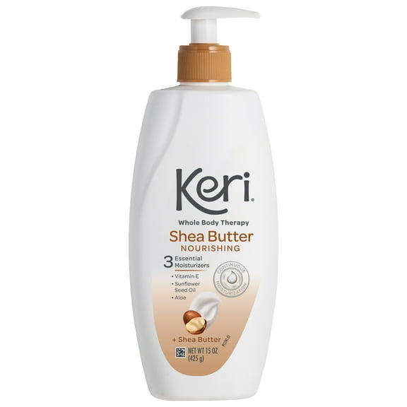 Keri Nourishing Shea Butter & Vitamin E Whole Body Therapy Lotion, 15 oz