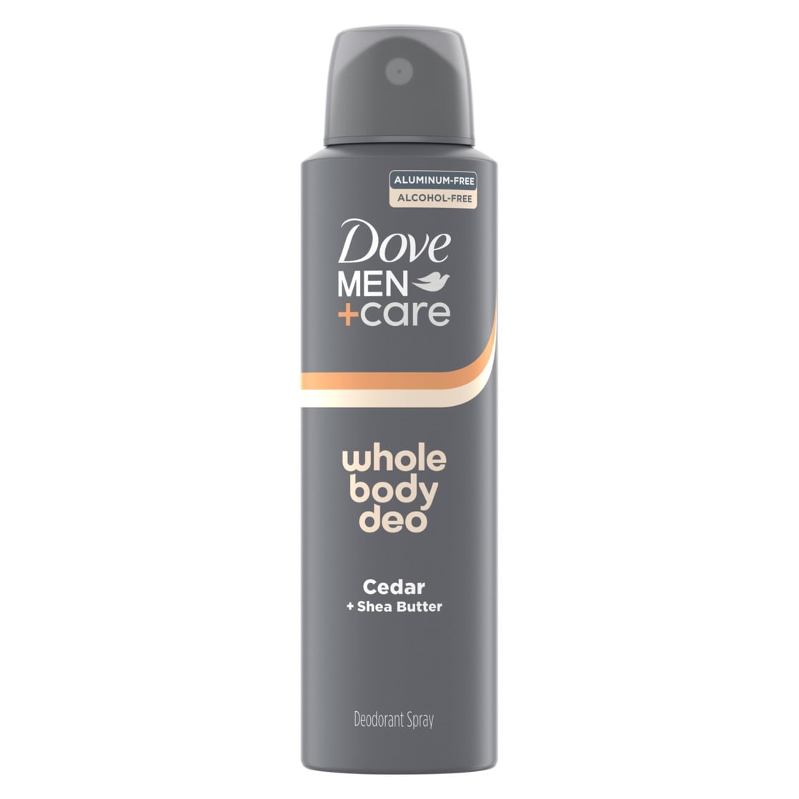 Dove Men+Care Whole Body Deo Aluminum Free Deodorant Spray Suitable from Pits, Privates, to Feet Cedar + Shea Butter with Vitamin E, 4 oz