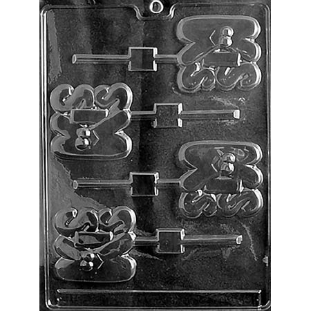- Valentine KISS Lollipop Sucker Chocolate Mold Candy Soap Mint Mould Birthday Party Favor m343