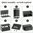 thumbnail image 7 of Decksplore Cat Cabinet (31.9"x16.7"x17.8"), HDPE Hidden Cat Litter Furniture, Dual-Door, Litter Box Furniture for Bedroom, Courtyard (Black), 7 of 7