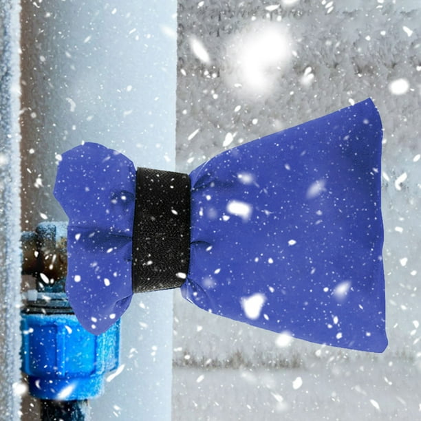 Manga Protectora De Tubería De Agua 2 piezas de cubierta de protección anticongelante para grifo desmontable para invierno al aire libre (azul) Wdftyju Libre de BPA