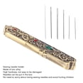 thumbnail image 4 of Needle Storage Case, Vintage Prevent Loss Carved Pattern High Hardness Fashionable  Storage Tube  For Pins, 4 of 8
