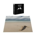 thumbnail image 4 of Ambesonne Digital Jigsaw Puzzle Durable Cardboard, Driftwood on the Beach, 1000 pcs, Sand Brown and Blue, 4 of 6