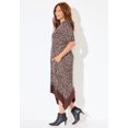 thumbnail image 3 of Catherines Women's Plus Size Stoneywood Stripe A-Line Dress (With Pockets), 3 of 5