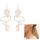 thumbnail image 2 of 1 par de pendientes colgantes de flamencos huecos geométricos creativos de moda para mujeres y niñas (E2008), 2 of 7