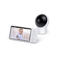 thumbnail image 1 of eufy Security, SpaceView Pro Video Baby Monitor E210 con pantalla de 5", audio bidireccional, cámara de seguridad, 720p, giro e inclinación, visión nocturna, reproductor de canciones de cuna, lente gr, 1 of 5