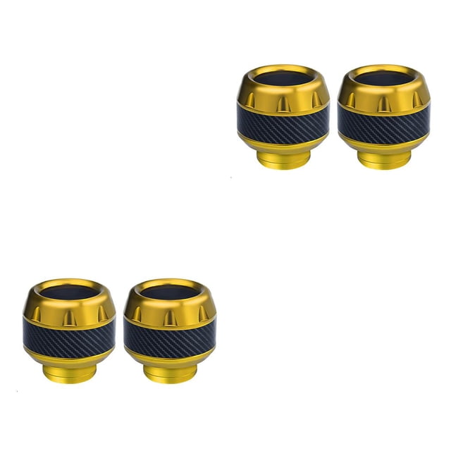 maskred 2 Pieces Aluminum Alloy Motorbike Protector Replacement Front Fork Cups Crash Modification Professional Competition Gold 2Set