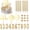 Gold, variant on 34 Pcs Happy Birthday Cake Toppers Decorations Birthday Candles DIY Cake Decor for Men Women Wedding Anniversary(Gold)