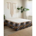 thumbnail image 2 of Deer in Bed Skirt Sunset Forest with Stream and Trees Bed Skirts California King Size 16 Inch Drop, Wrap Around Dust Ruffle&nbsp;Bedskirt with Adjustable Elastic Belt for Queen Size Beds, 2 of 7