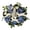 Blue, variant on Eolstice Bunny and Hydrangea Wreath, Easter Blue Bunny Wreath For Spring Outdoor Front Door Decorations, 20"
