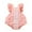 Pink, variant on Onesies Baby Girls Floral Ruffle Romper Long Sleeve Bodysuit(Pink,80)