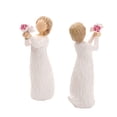 thumbnail image 1 of Dsscvnef Sister Hug Angel Girl Flower Bird Hand Painted Statue Display Interesting Resin Display, 1 of 9