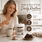 Dr. Colbert, MD Hydrolyzed Collagen Powder | Chocolate Flavor | by Divine Health | Type I, II, III Chicken & Marine Collagen | Keto Zone | Support Hair, Skin, Nails & Joints | 630g | 30 Servings