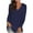 NAVYBLUE, variant on Women Long Sleeve v neck Shirts Comfy tunic top fall Solid Color Tops Casual Basic Tunic Loose Fall Blouse White Tee