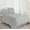 Gris clair, variante sur Ensemble de draps en microfibre avec taies d'oreiller en prime