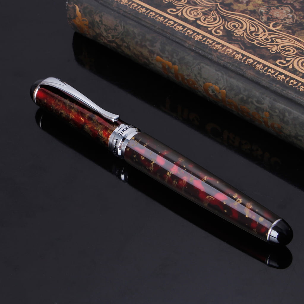 JINHAO X750 Art Fountain Pen Pull-type Cap Curving-nib Writing Painting Gift 