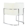 thumbnail image 4 of TOV Furniture Giselle Cream Velvet Dining Chair with Stainless Steel Frame, 4 of 6