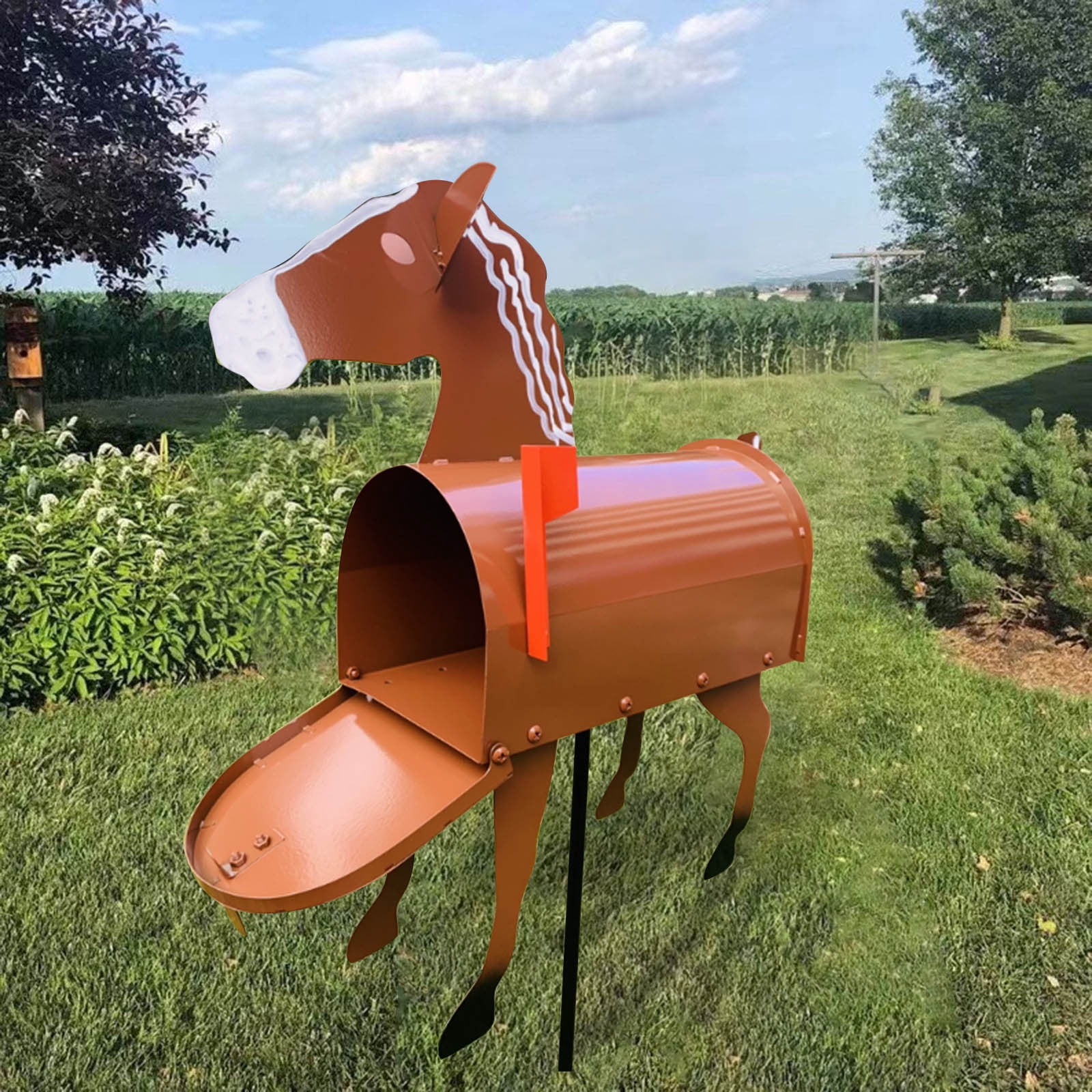 Personalized Shaped Mailbox,Creative Mailbox Animals Post Box,Creative Personalized Mailbox with Cute Shape for Garden Yard Decor Perfect for Farm Or Garden