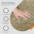 thumbnail image 3 of Walensee Shag Bath Rug, Non Slip Bath Mat for Bathroom,24"x40", Sand, Machine Wash, 3 of 9