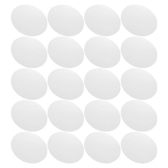 DEEPCRAFF 20pcs Round Drawing Hardboards Paper for Crafters White DIY Materials for Birthday