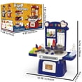 thumbnail image 4 of Kitchen Playset, Pretend Play Food Toys Kitchen Set for Boys and Girls Ages 3-5,Toy Kitchen Cooking Set Accessories for Toddlers Girls Boys Gift， Interactive Play w/ Real Sounds&Light, 4 of 7