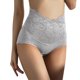 thumbnail image 1 of Gibobby Panty sexy Ajuste Ropa interior de encaje para mujer, talla grande, cintura alta, algodón, , cubierta completa(Gris， L), 1 of 5